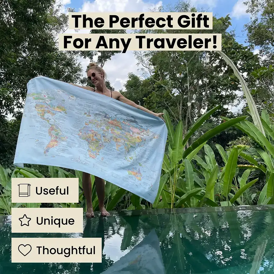 Bucketlist Map - Towel - Image 3
