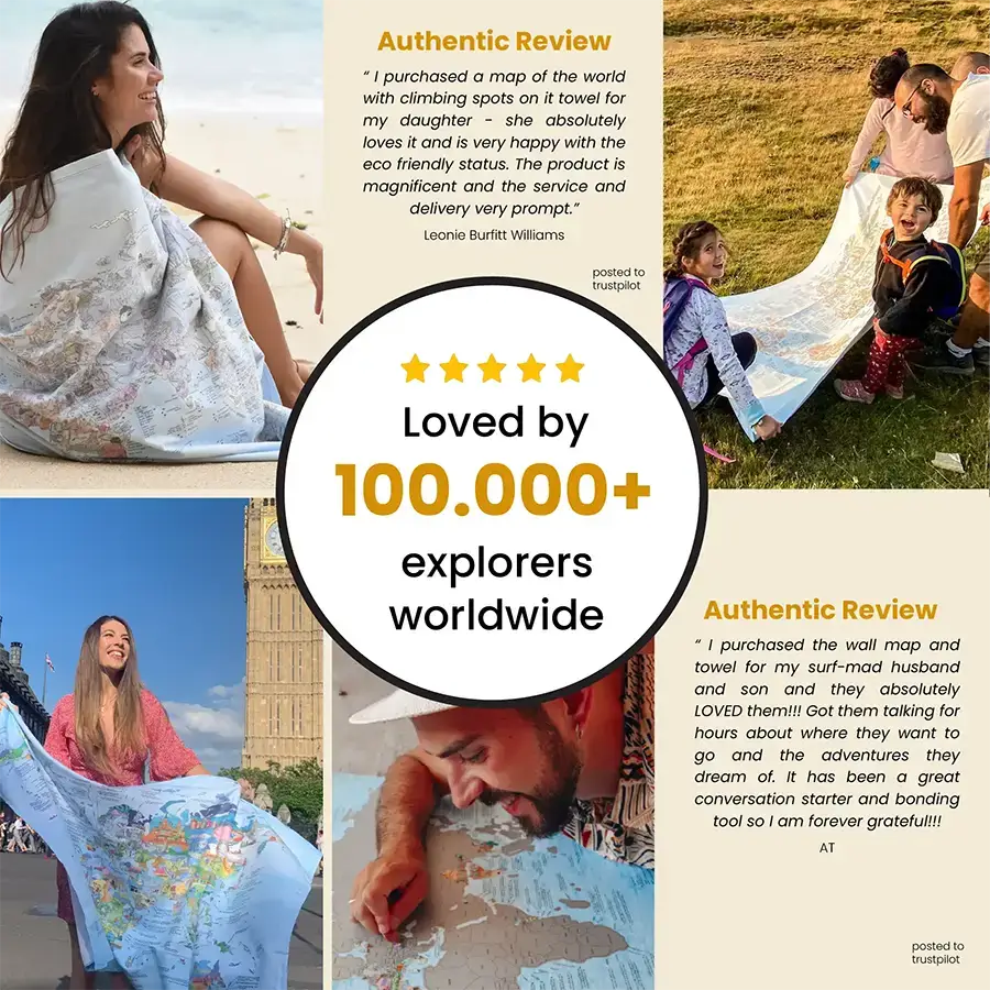 Bucketlist Map - Towel - Image 9
