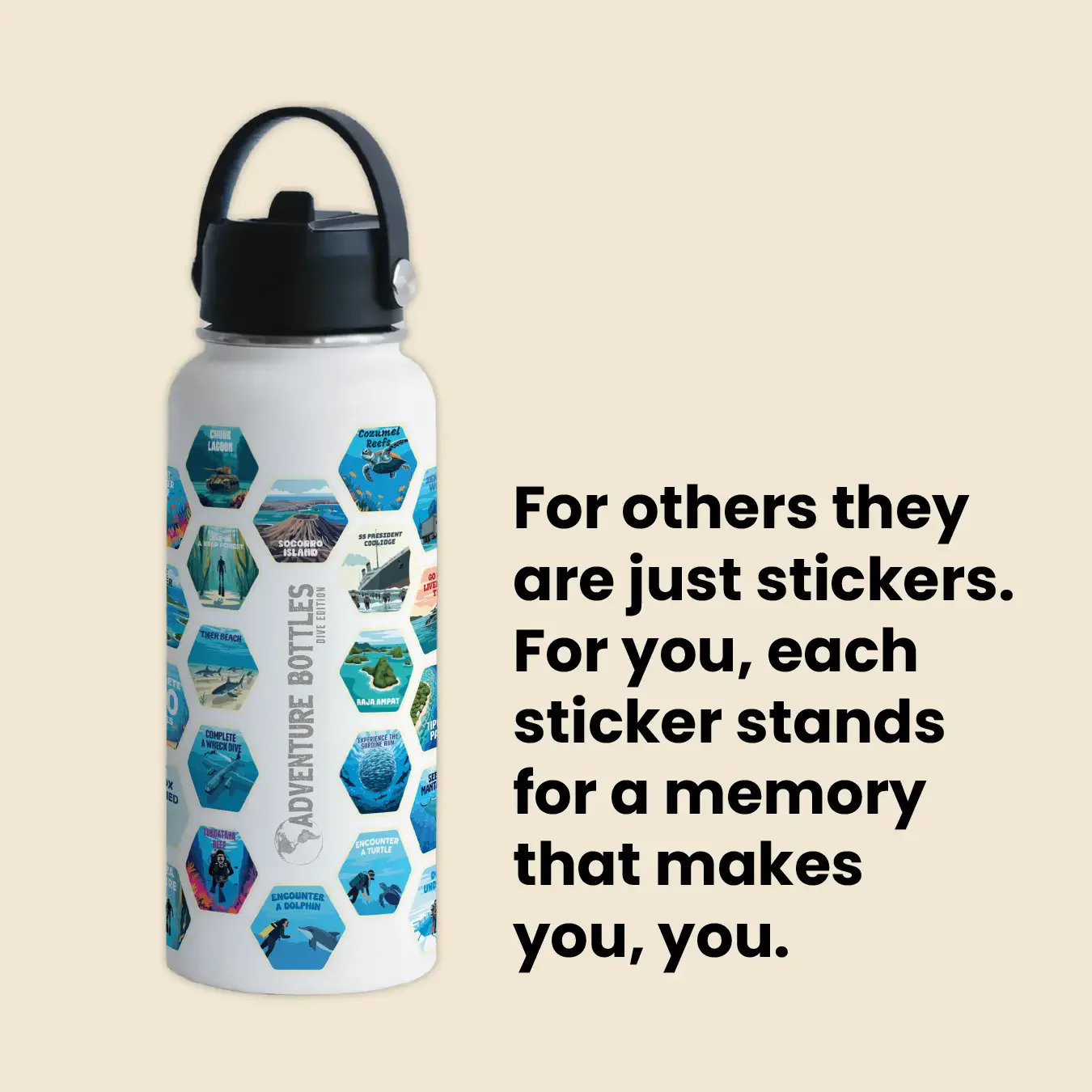 Dive Adventure Bottle + 47 Stickers - Image 7