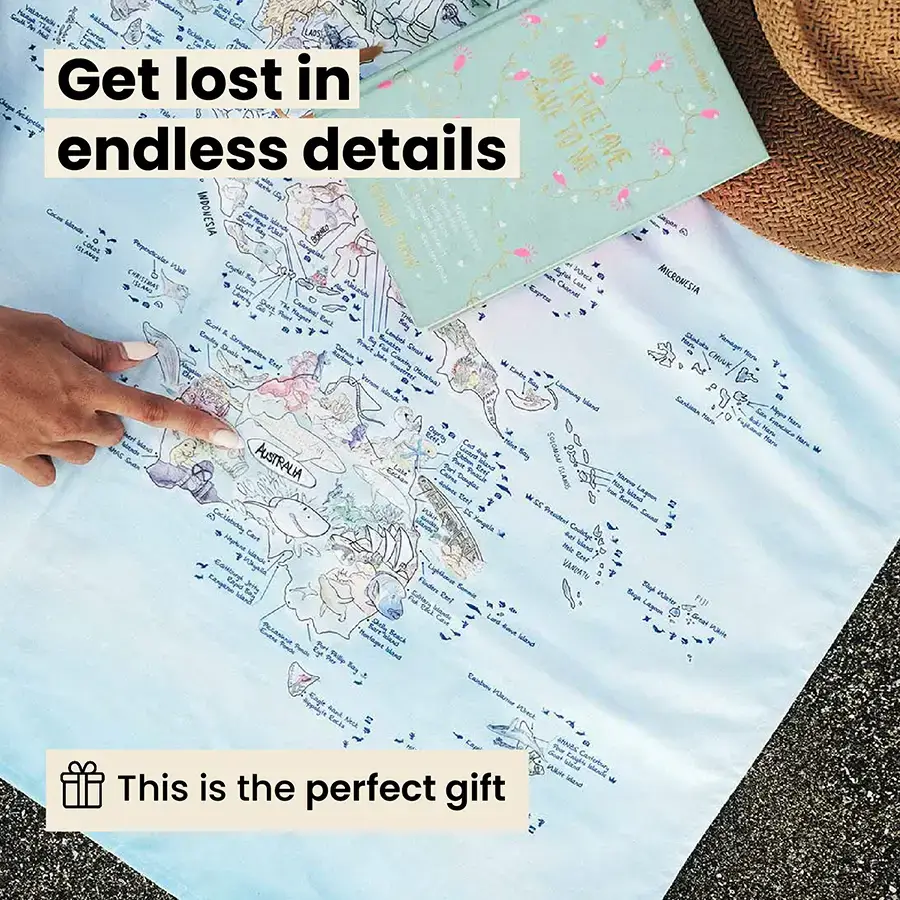 Dive Map Towel & Washbag - Image 4